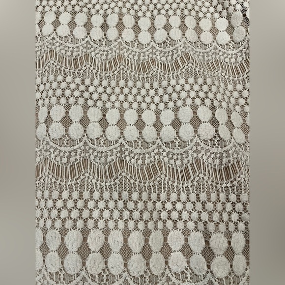 RN Studio (Ronnie Nicole) White Lace Sheath Dress - Size 4 - Picture 9 of 10